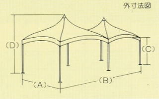 ビッグパワーテント5.4m x10.8m